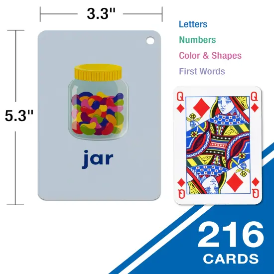 Carson Dellosa 216 Toddler Flash Cards, Sight Words, Alphabet, Numbers, Colors and Shapes Flashcards Ages 4 and Up, Phonics and Math Manipulatives, Kindergarten and Preschool Learning Activities {2}