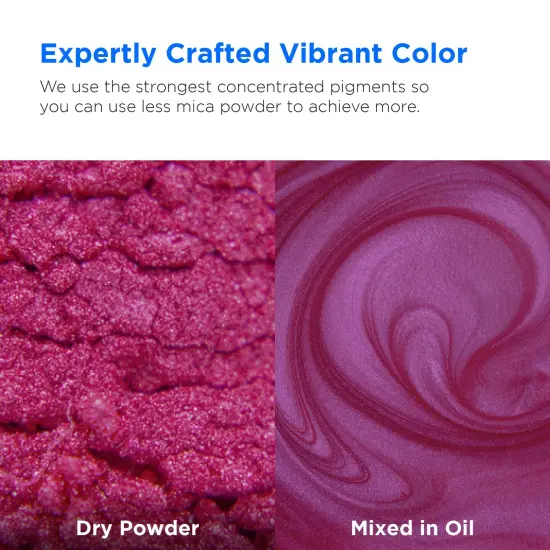 Rolio - 1 Jar Mica Powder (Deep Pink) - 50g / 1.8 oz {2}