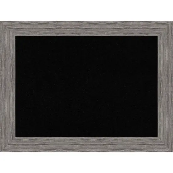 Pinstripe Plank Grey Framed Corkboard, Black Cork {7}