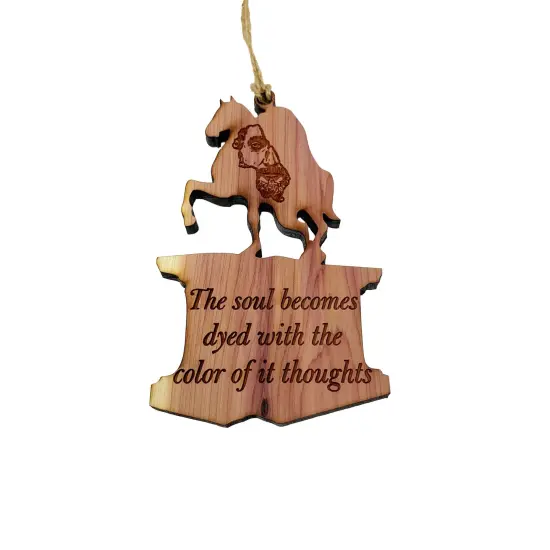 The Soul becomes Dyed Marcus Aurelius CEDAR Ornament {2}