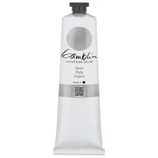 Gamblin Artist's Oil Color - Silver, 150 ml tube {2}