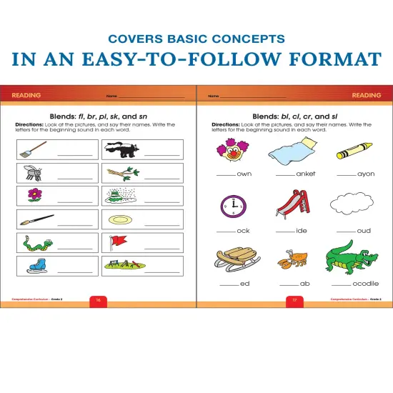 Carson Dellosa Comprehensive Curriculum of Basic Skills Second Grade Workbook, Reading Comprehension, Language Arts, Spelling, Grammar, Math, and Writing Practice, Classroom or Homeschool Curriculum {4}