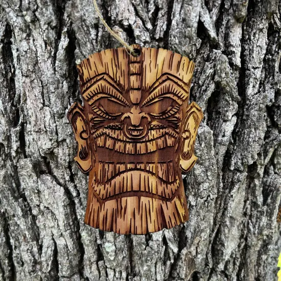 Tiki - Cedar Ornament {1}