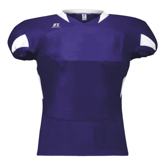 Russell Athletic&reg; - Waist Length Football Jersey - S81XCM Purple/ white {1}