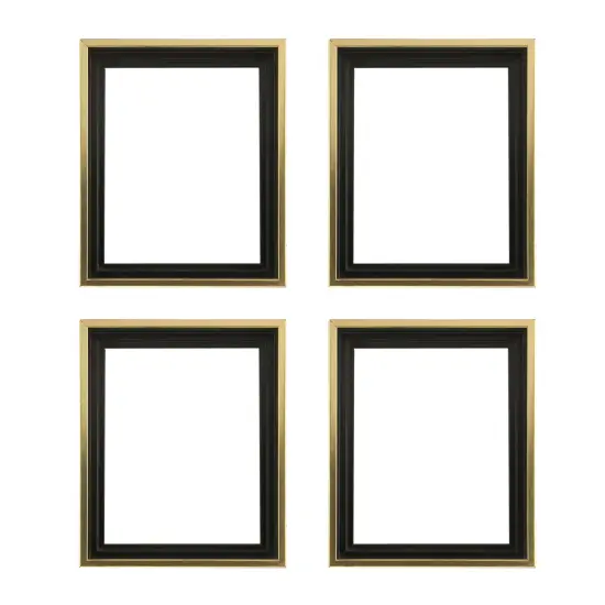 Creative Mark Illusions Floater Canvas Frame Gold/Black, 3/4" - Ideal for Galleries, Artists & Professionals, Frames for Canvas Paintings, Complete Hanging Hardware {1}