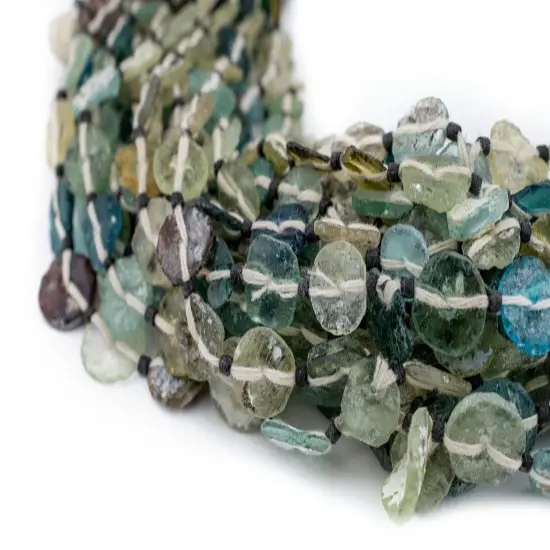 Button (Medley) Roman Glass Beads, Genuine Glass Found in Afghanistan, Matte Glass Beads for Jewelry Making, The Bead Chest {5}