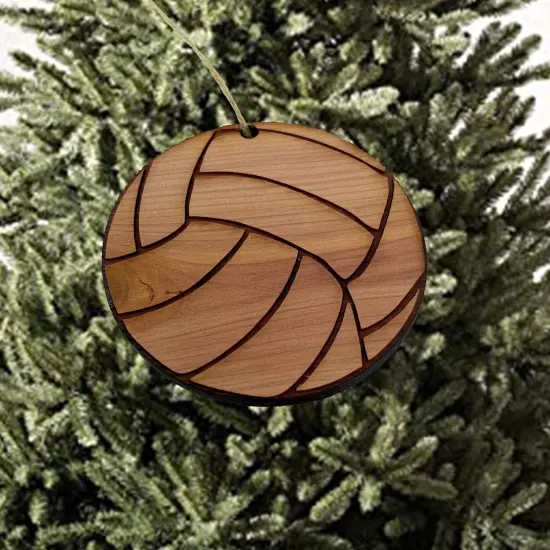 Volleyball - Cedar Ornament {2}