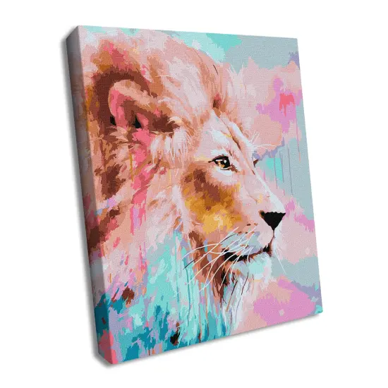 Painting by Numbers kit Pink Lion KHO4399 {1}