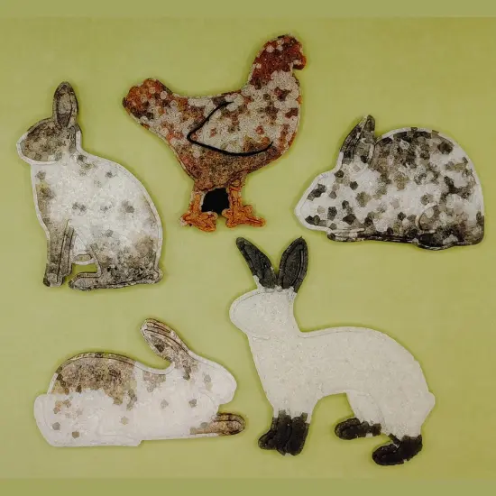 show rabbit - compact type - silicone freshie mold {4}