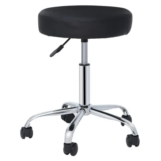 Adjustable Height Hydraulic Swivel Stool Spa Salon Chair Stool Cozy Thick Pad {1}