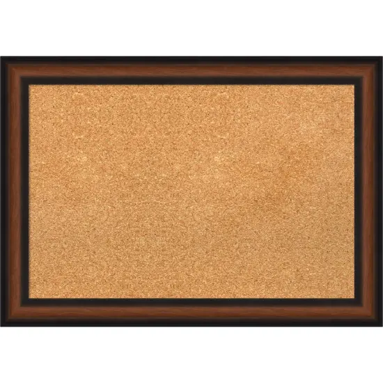 Yale Walnut Framed Corkboard, Natural Cork {1}