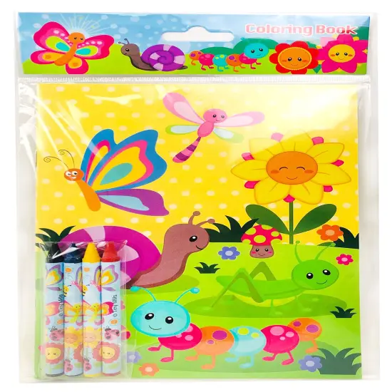Tiny Mills Butterfly Spring Insect Coloring Books with Crayons Party Favors with 12 Coloring Books and 48 Crayons {5}