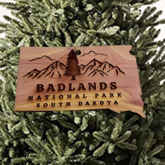 Badlands SD - Cedar Ornament {2}