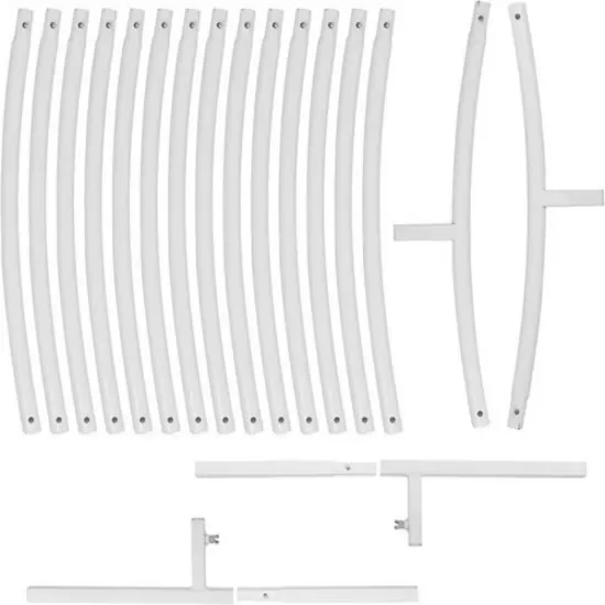 Round Arch Background Stand Hoop Balloon Flower Frame Wedding Decoration 6.6FT White {4}