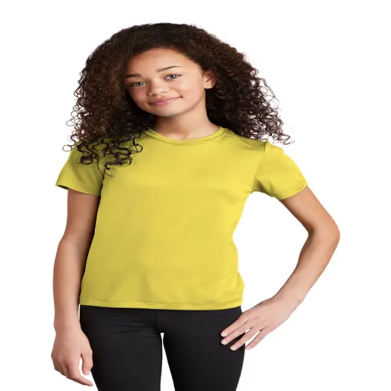 Sport-Tek&reg; Youth Posi-UV Pro Crew Neck Short Sleeve Tee Yello {1}