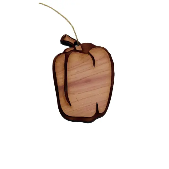 Bell Pepper - Cedar Ornament {1}