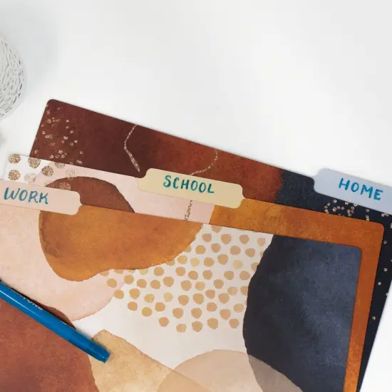 bloom daily planners File Folder Set, Earthy Abstract {5}