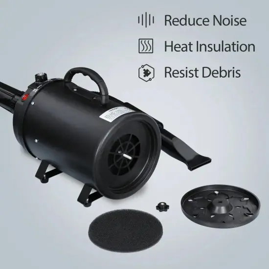 Durable Pet Hair Dryer Quick Blower Heater 4 Nozzles Dog Cat Grooming 110V {3}