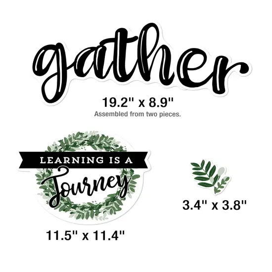 Carson Dellosa 34 pc Bundle of Farmhouse Decor for Bulletin Board, Positive Affirmations, Motivational Poster, Eucalyptus, and More Classroom Decorations {3}