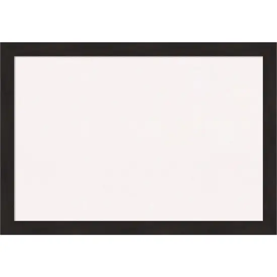 Furniture Espresso Narrow Framed Corkboard, White Cork {1}