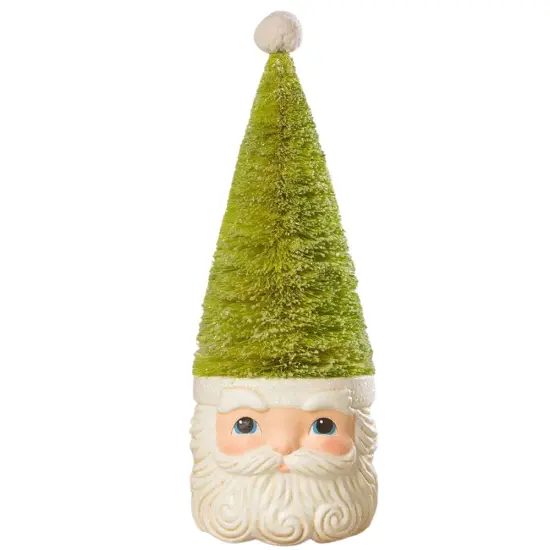 Bottle Brush Santa Green 11.5" {1}