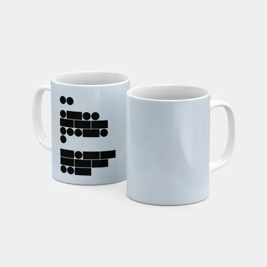 Morse Code I Love You 11 Oz Mug IX {2}