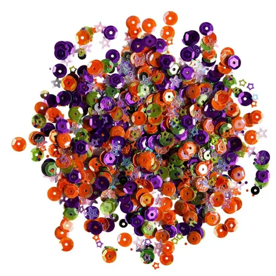 Buttons Galore Loose Sequin Assortments for Craft - 5,000 Pieces 45 Grams Scary fun {2}