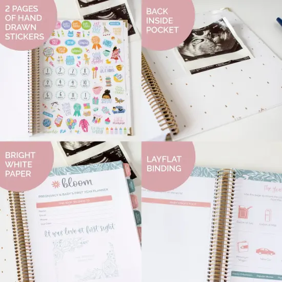 bloom daily planners Pregnancy & Baby's First Year Planner & Calendar, 9" x 10", The Story of You {5}