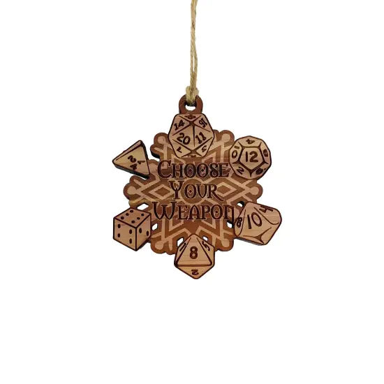 CEDAR Choose your Weapon Ornament {1}