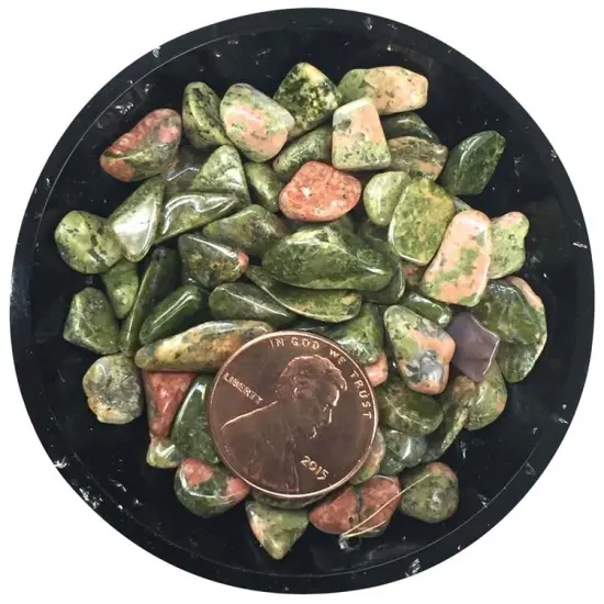 Unakite Mini Crystal Chips &ndash; Size 2 {2}