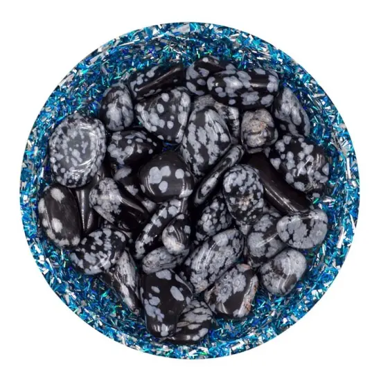 Snowflake Obsidian Crystal Chips &ndash; Size XS {1}