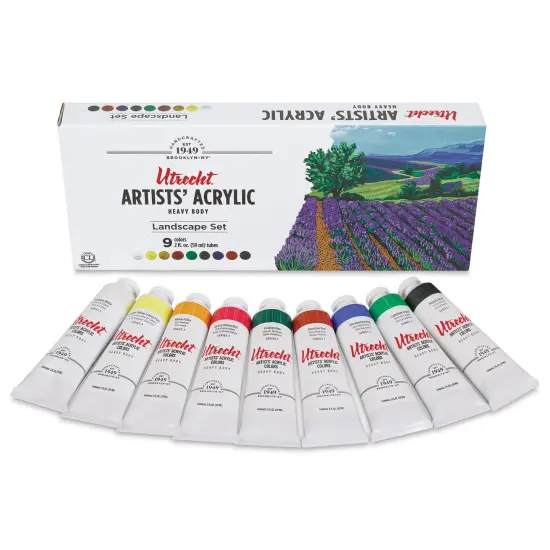 Utrecht Artists' Acrylic Paints - Landscape, Set of 9 {1}