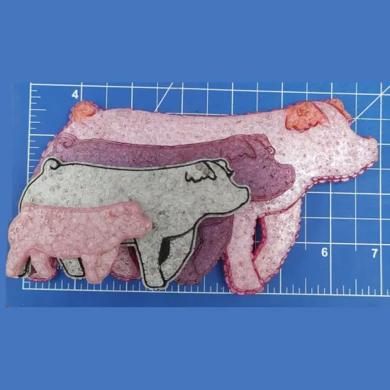 Show Pig - Duroc - Silicone fresihie Mold {2}