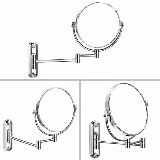 10x Magnifying Mirrors 8inch Brass High Polished Chrome Makeup Mirror {1}