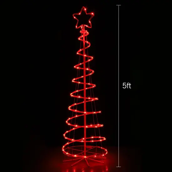 16 Modes Spiral Lighted Christmas Tree Outdoor Yard Decorations {2}