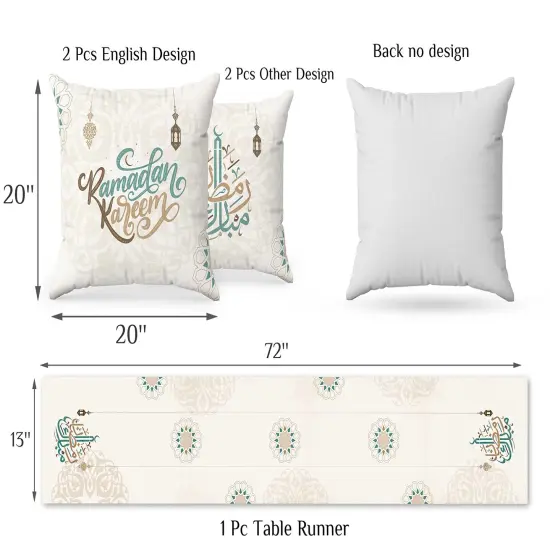 Decorations for Home - Table Runner & 4pcs Pillow Covers - Decorations for Table - Gifts - Decor {4}