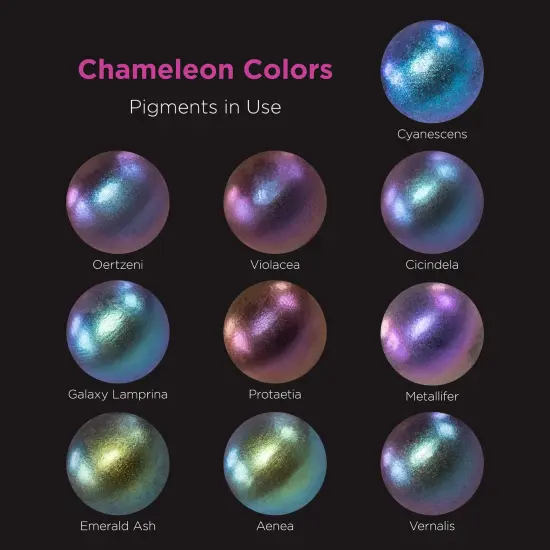 Rolio Chameleon Mica Powder - 10 Color Shift Powder Pigment Set {2}