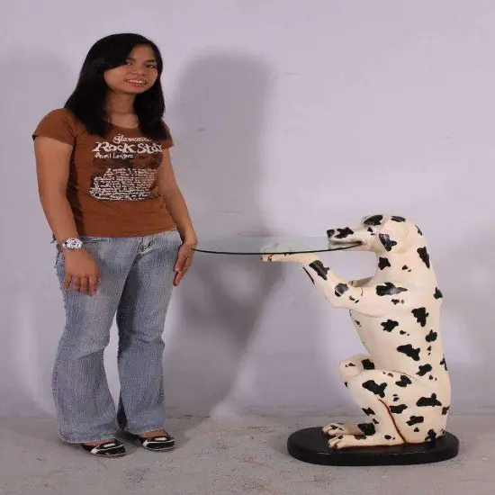 Dalmatian Butler Life Size Statue {2}