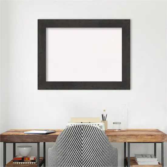 Rustic Plank Framed Corkboard, White Cork Espresso {5}