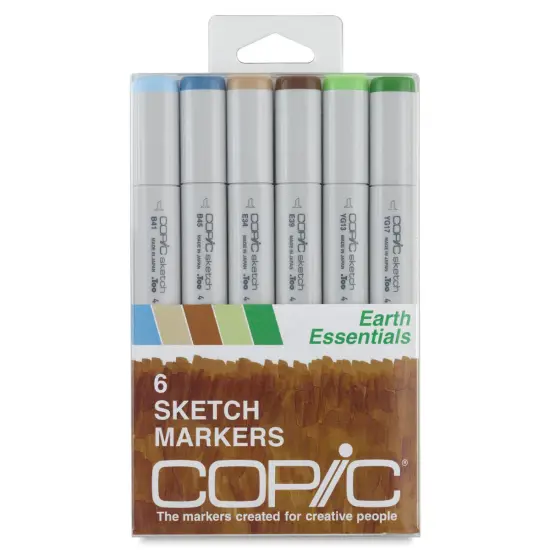 Copic Sketch Marker Set - Earth Essentials, Set of 6 {1}