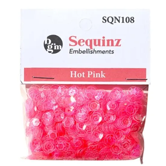 Buttons Galore Loose Sequin Assortments for Craft - 5,000 Pieces 45 Grams Hot pink {1}