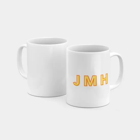Monogram Initials 11oz Mug VII {2}