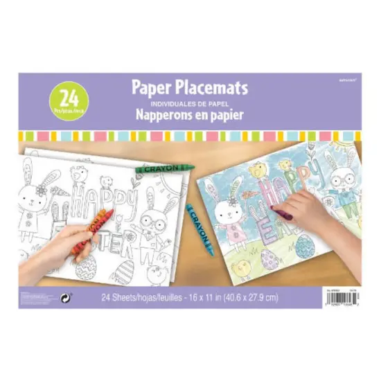 Easter Kids' Coloring Placemats {1}