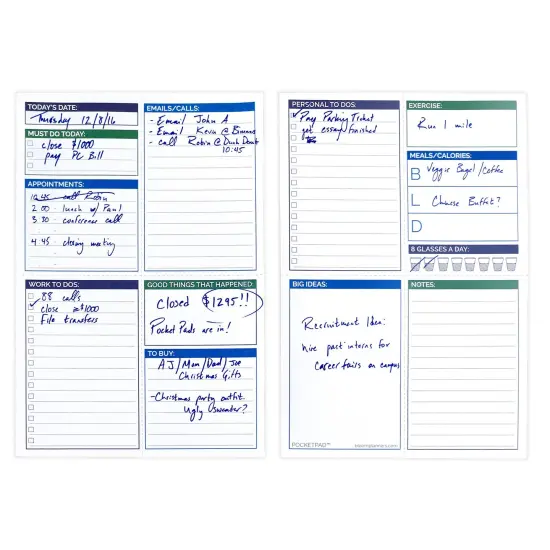 bloom daily planners Planning Pad, 6" x 9", Double Sided Pocket Pad {3}
