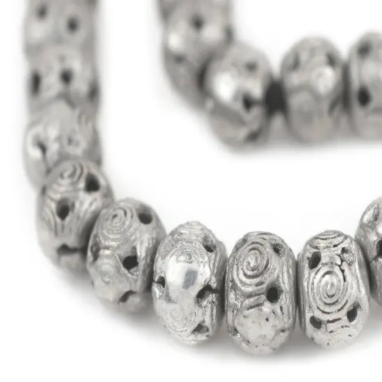The Bead Chest Silver Round Filigree Beads (12mm) {1}