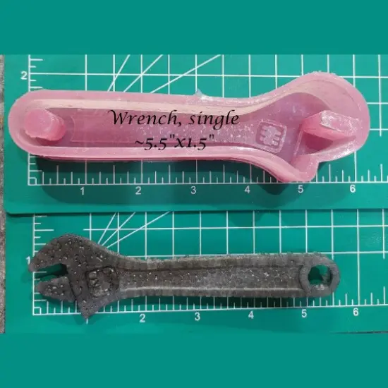 Wrench, single, Silicone Freshie Mold {1}