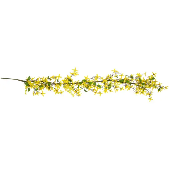 Northlight Forsythia and Berry Floral Spring Garland - 5' - Yellow {1}