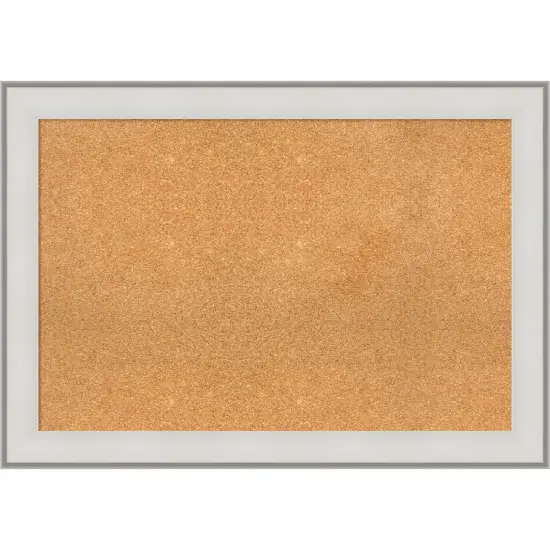 Imperial Framed Corkboard, Natural Cork Imperial White {1}