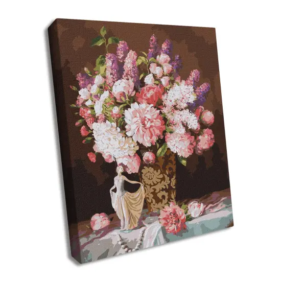 Painting by Numbers kit Still life with a statuette of a ballerina KHO3203 {1}