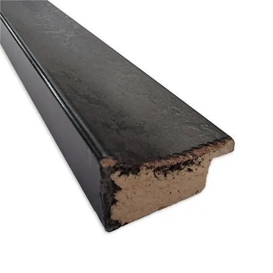 Dappled Narrow Wood Framed Magnetic Board Dappled Black Brown {3}